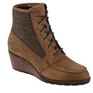 The North Face Bridgeton Waterproof Lace Up Wedge Casual Leather Grip Boot 9.5